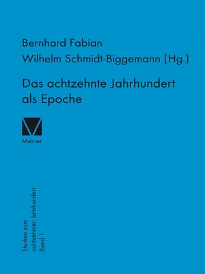 cover image of Das achtzehnte Jahrhundert als Epoche